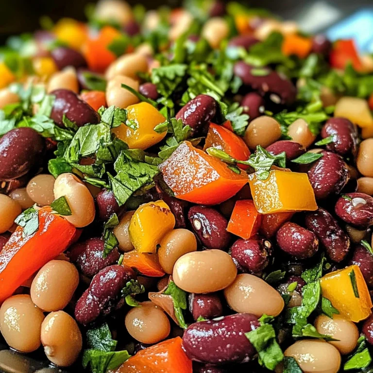 Rainbow Bean Salad: A Vibrant & Healthy Recipe