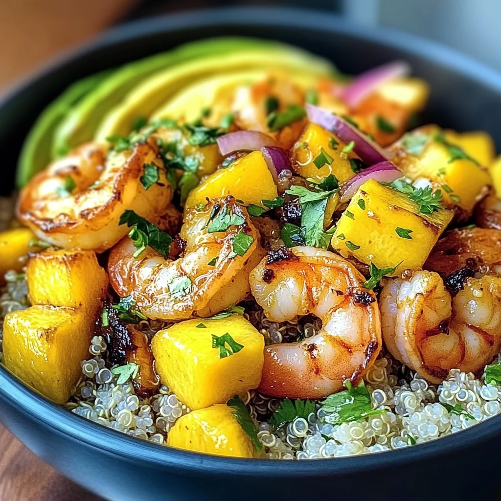 Shrimp Avocado Mango Bowls