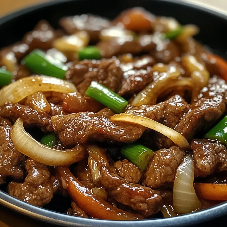 Sizzling Chinese Pepper Steak with Onions