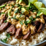 Steak Queso Rice