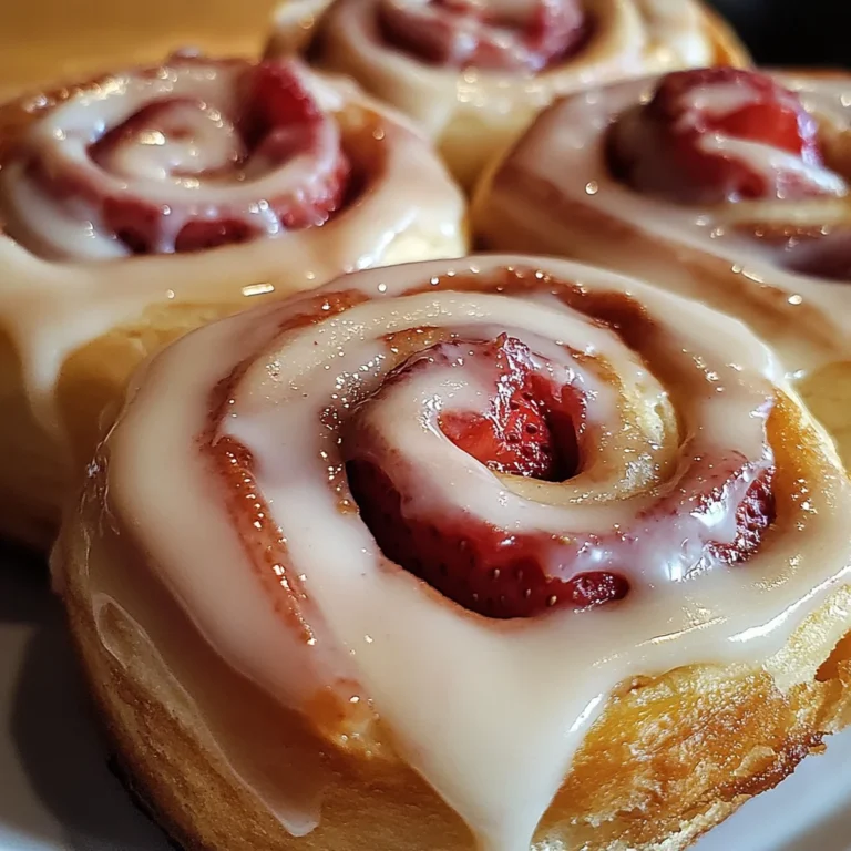 Strawberry Cheesecake Cinnabon Rolls