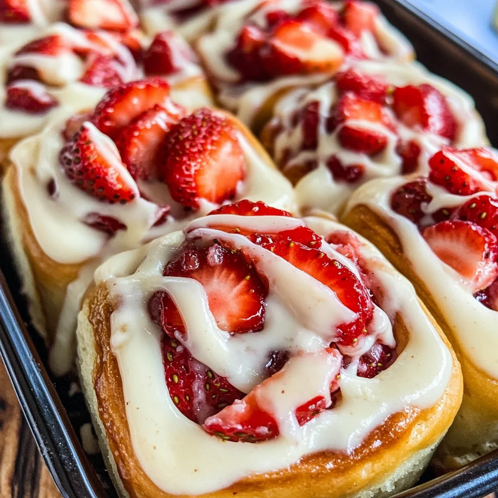 Strawberry Cheesecake Cinnabon Rolls Recipe
