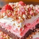 Strawberry Crunch Brownies