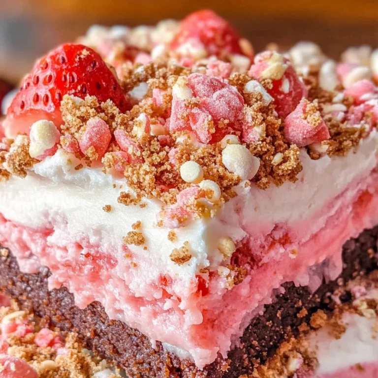 Strawberry Crunch Brownies