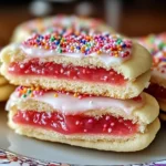 Strawberry Pop Tart Sugar Cookies