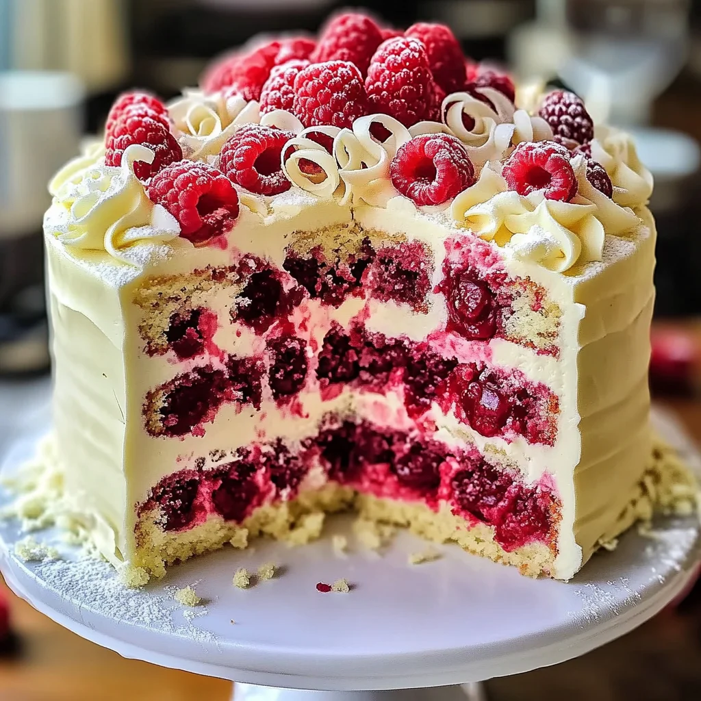 White Chocolate Raspberry Dream Cake : A Heavenly Dessert
