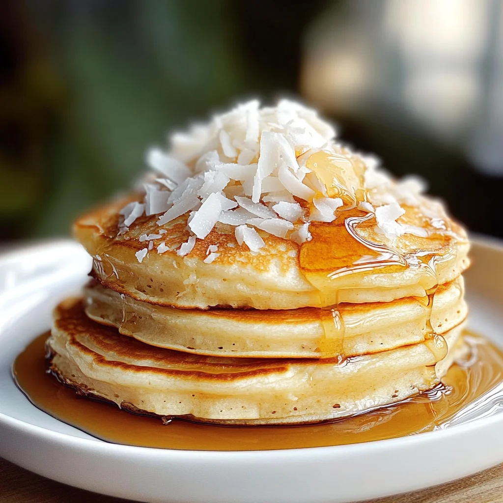 coconut cream pancakes