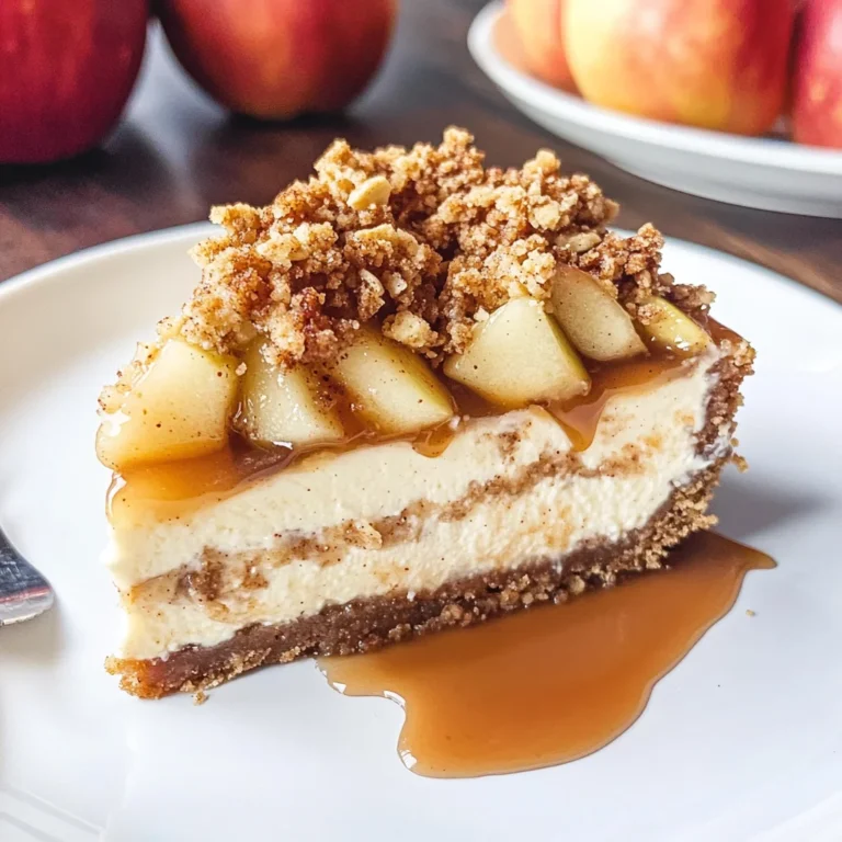 Apple Crisp Cheesecake