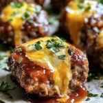 Cheesy Stuffed Meatloaf Bites