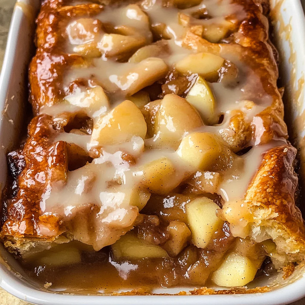 Cinnamon Roll Apple Pie