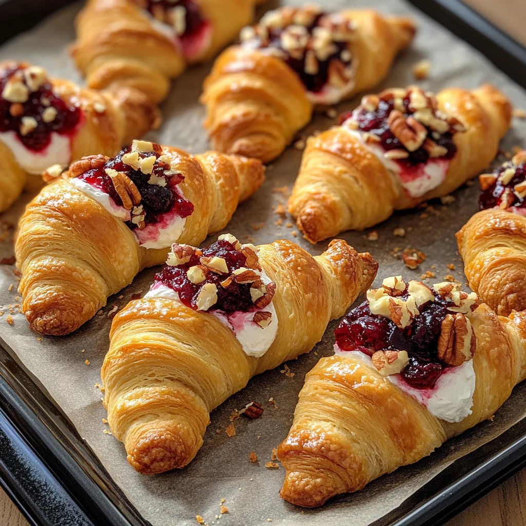 Cranberry Cream Cheese Crescent Bites