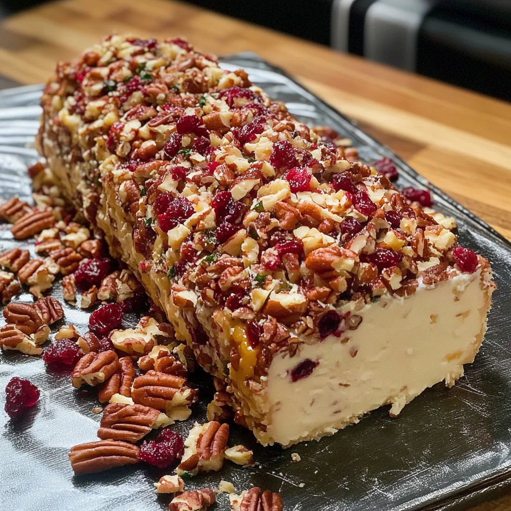 Cranberry Pecan Cheese Log
