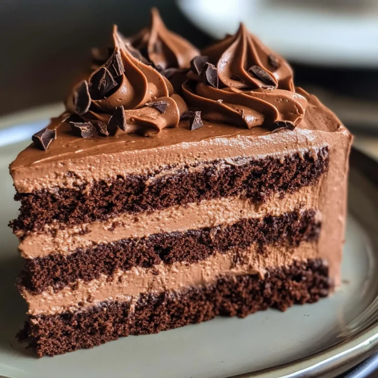 Easy Chocolate Mousse Cake Recipe