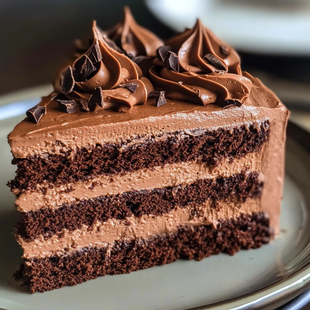 Easy Chocolate Mousse Cake Recipe