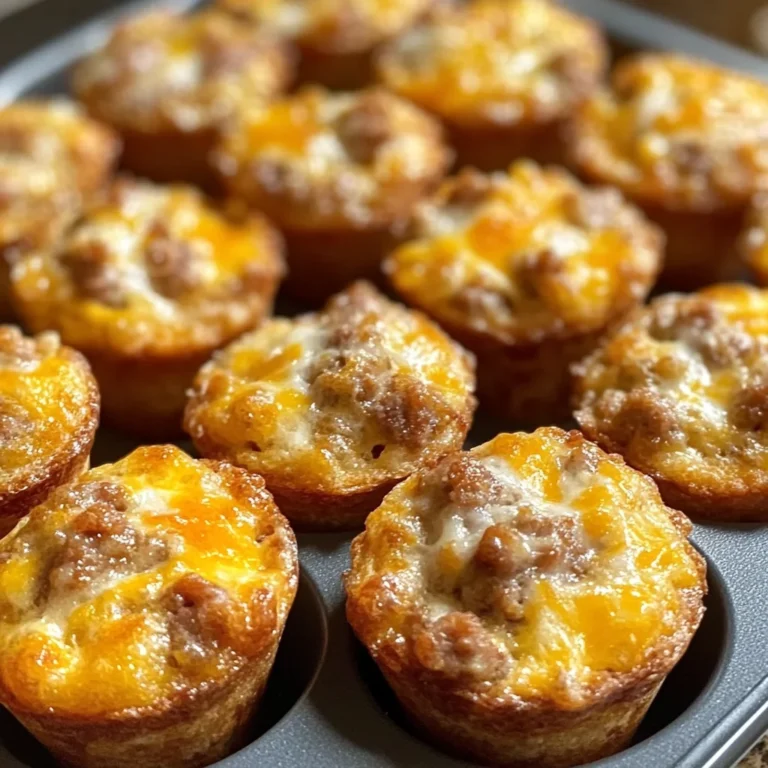 High-Protein Pancake Sausage Mini Muffins