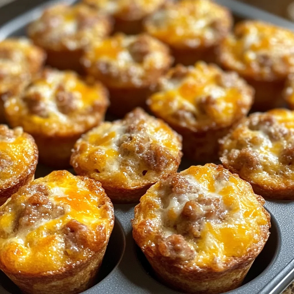 High-Protein Pancake Sausage Mini Muffins