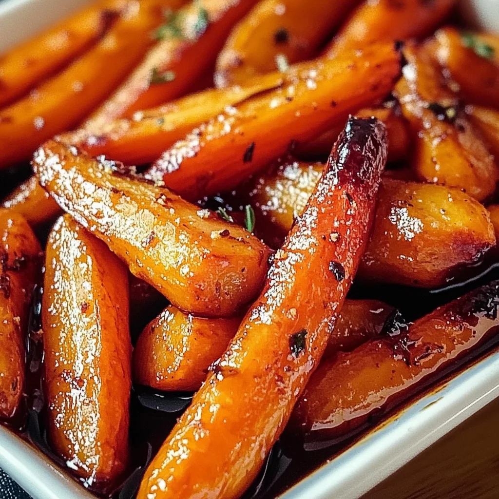 Honey Balsamic Roasted Carrots