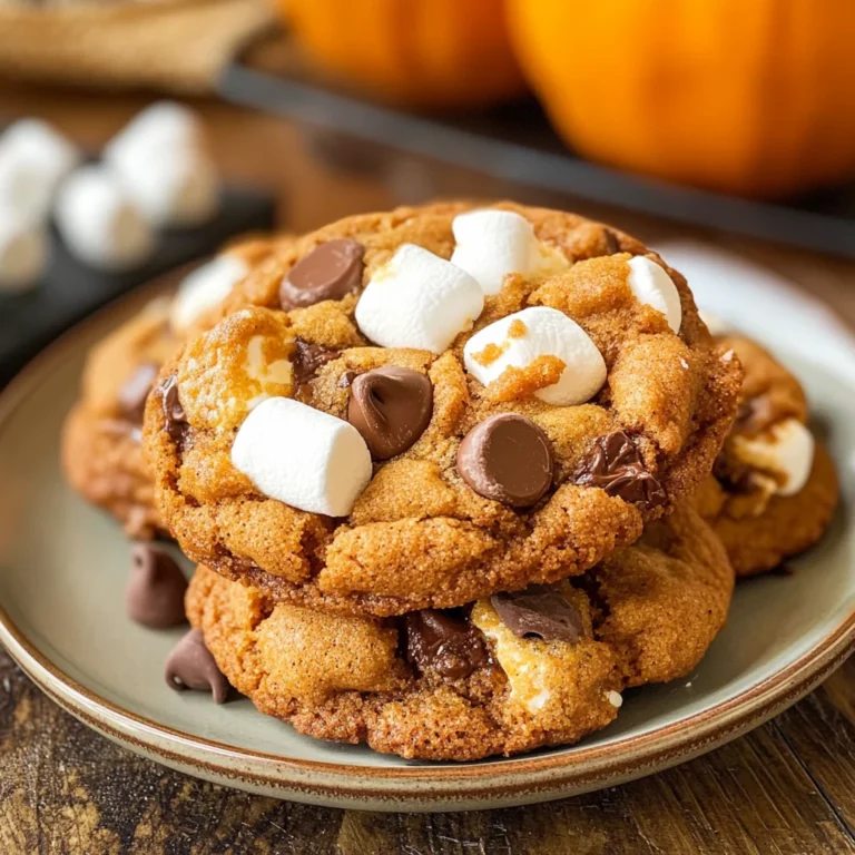 Pumpkin S'mores Cookies