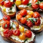 Ricotta Bruschetta with Roasted Tomatoes