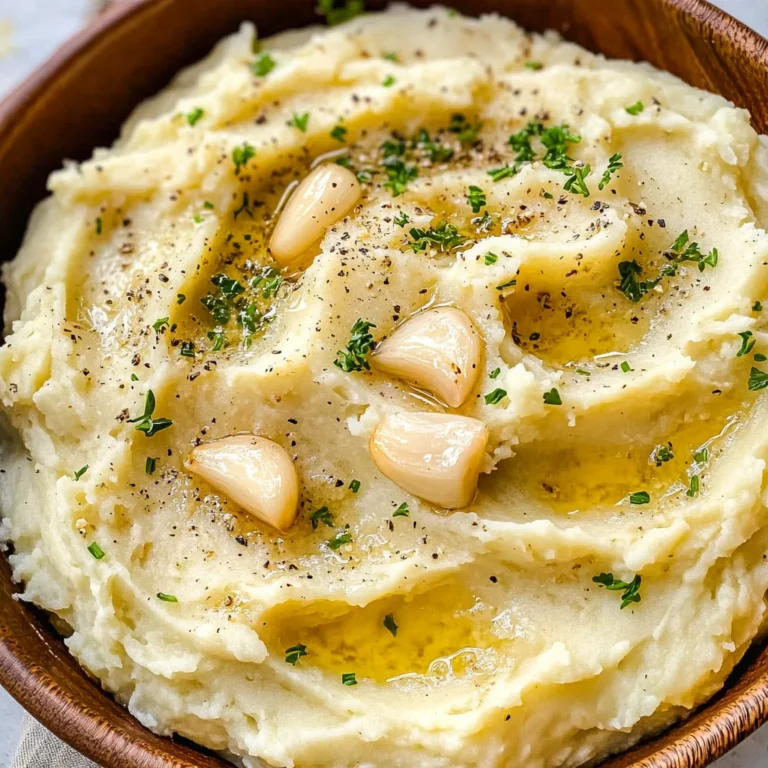 Roasted Garlic Mashed Potatoes {Slow Cooker}