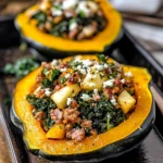 Sausage-Stuffed Acorn Squash