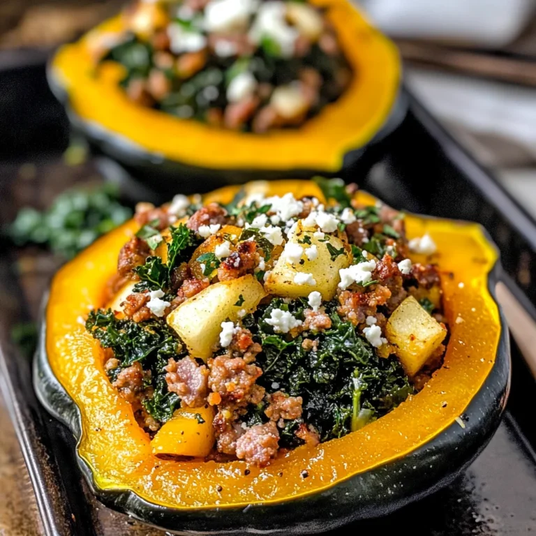 Sausage-Stuffed Acorn Squash