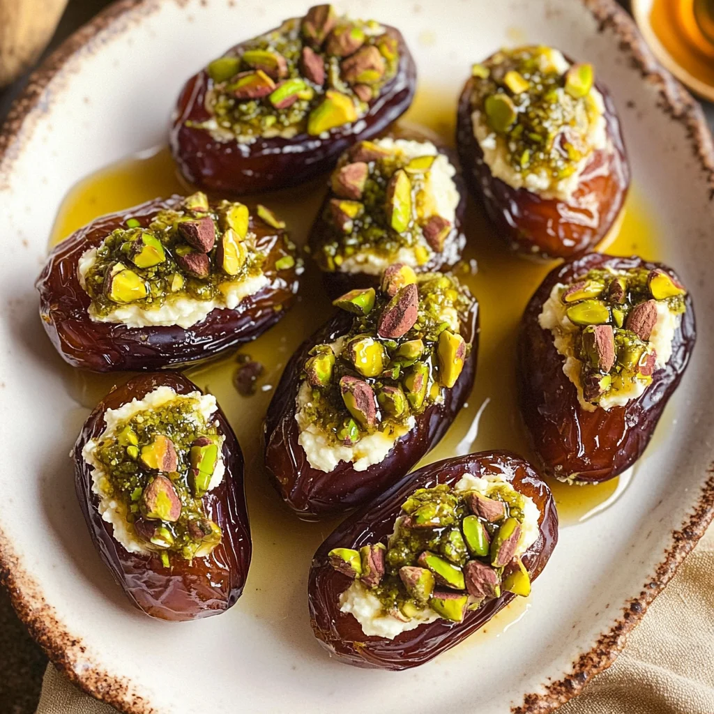 St. Patrick’s Day Treat: Honey Pistachio Ricotta Stuffed Dates